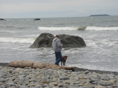 Jon & Dozer Ruby Beach, WA 2007