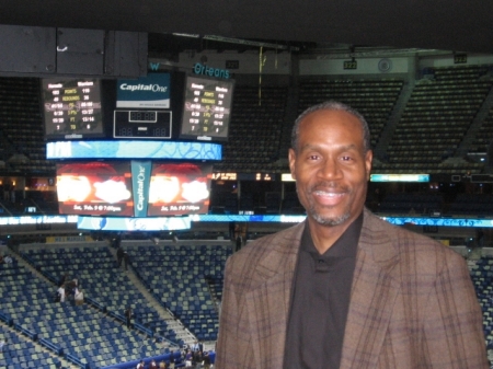 AT THE  New Orleans Hornets GAME 2008