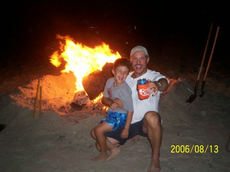 Nicky's first bonfire