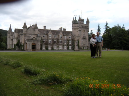 Woody and Nancy at Balmoral Castle, Scotland