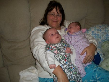 My grandtwins and me