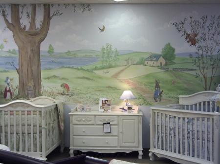 Peter Rabbit nursery I painted