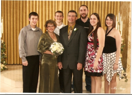 Us and 5 of the 7 kids - plus 5 grandkids