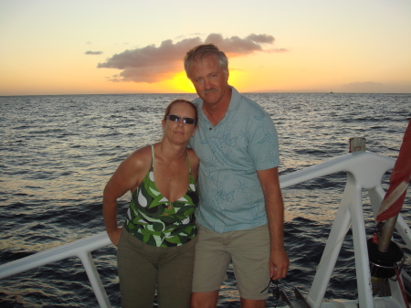 Sunset cruise on the Na Pali coast
