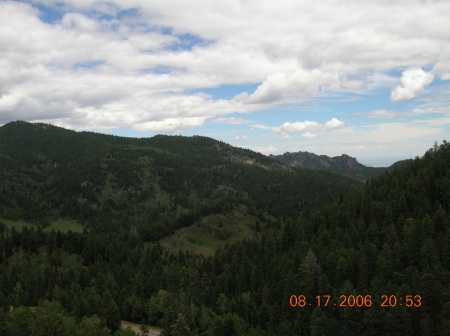View for the top of Bishop castle