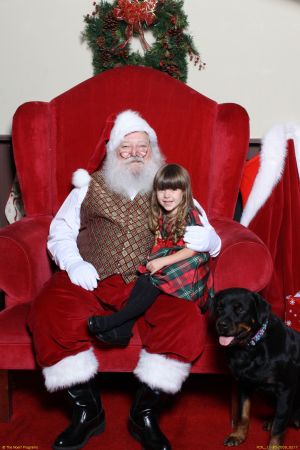 HAILEY AND EXCEL WITH SANTA "2009"