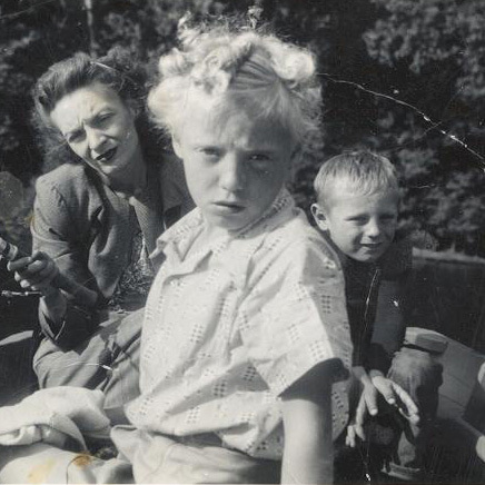 Fishing trip with mom/Dad brother Fred 1945