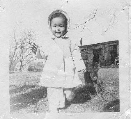 Faye age 2 or 3.