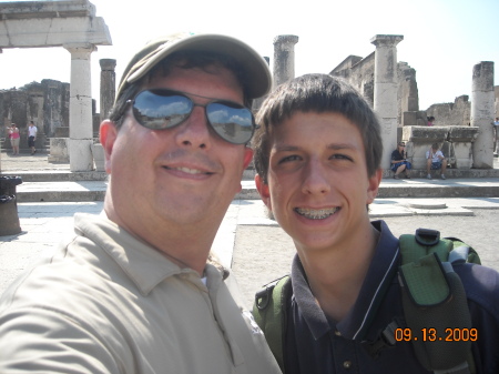 Son Patrick and I Italy 2009