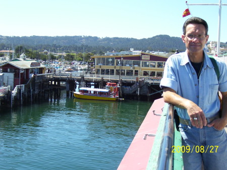 Blaine on Monterey pier.