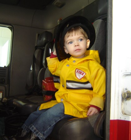 Ryan wants to be a Fireman when he grows up...