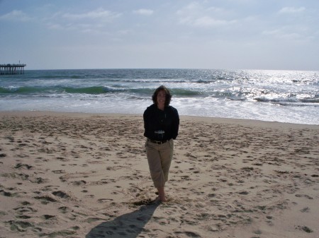 Cold and windy day at the beach