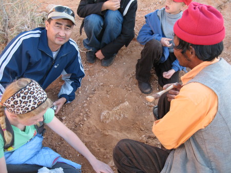 "Discovering" a Dinosaur, Red Cliffs, Mongolia