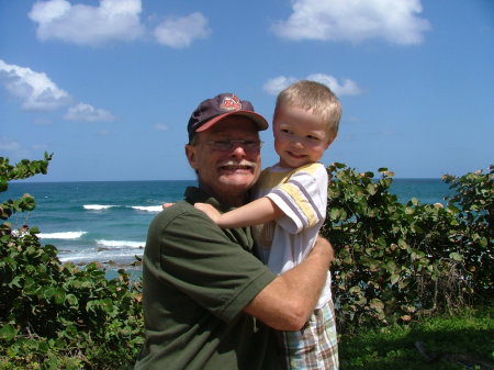 Wirh Grandson Chase on Old San Juan Waterfron