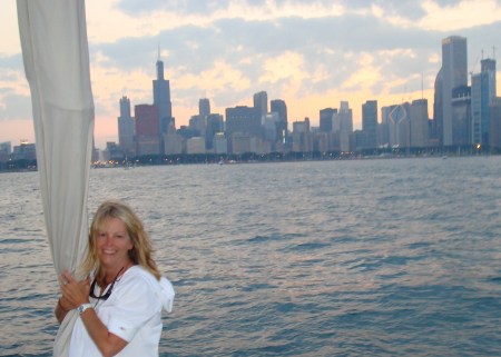 Sailing into Chicago Harbor
