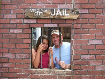 Taylor and Me locked up Virginia City