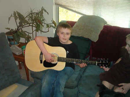 kye and his guitar