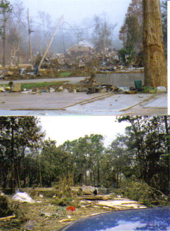 Our House and neighborhood after Katrina