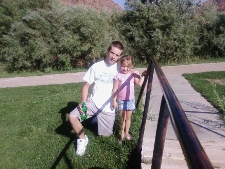 My youngest son Tanner and g-daughter Cam