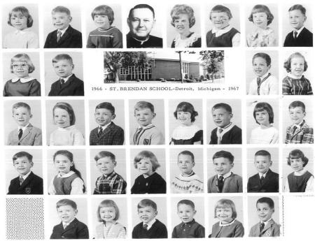 St Brendan School 1st Grade 1966-67