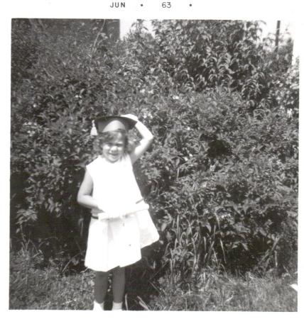me 1963 graduation from kindergarten