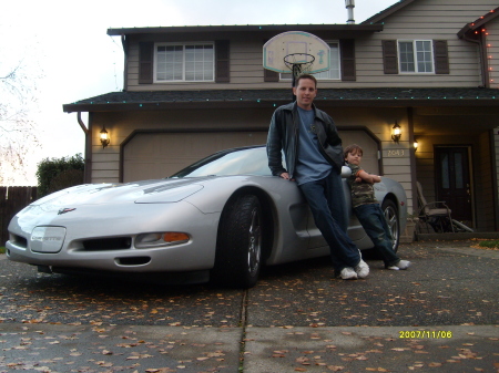 Me and Logan with the Vette