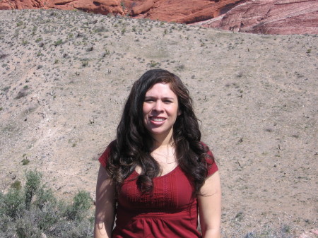 My wife Elizabeth at Red Rock Canyon