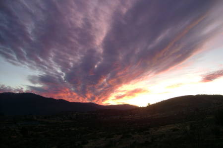 Beautiful evening sky from our back deck