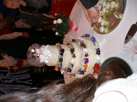 Matthew and Mira's wedding cake