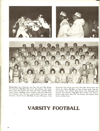 BEAR VARSITY FOOTBALL TEAM