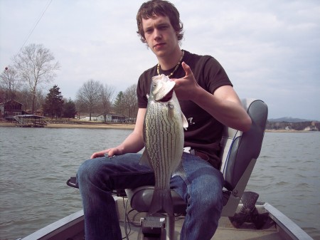 Tommy Jr. on Lake Greeson