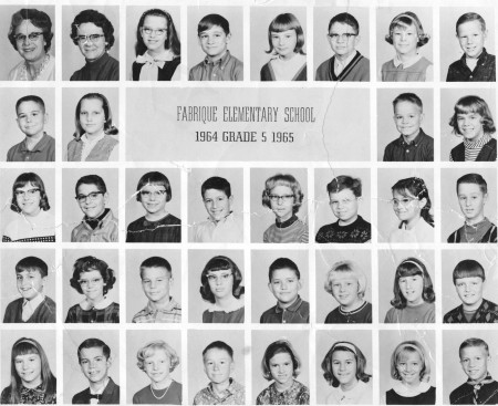 Fabrique school, 1964-1965 fifth grade class