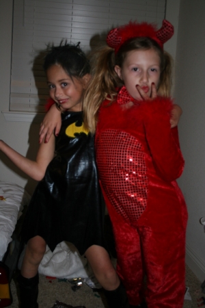 Bat Girl and a Lil Devil(Bri & Trin)