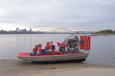 Airboat ride on the Mississippi