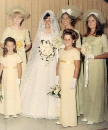 Wedding day, July 26, 1969