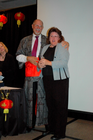 Receiving the CAPED recognition Award in 2008