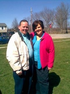 Me and hubby on Easter
