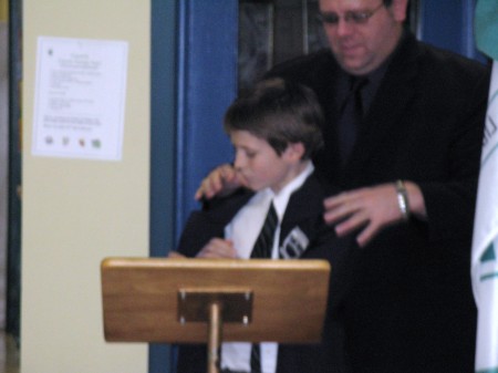 Being sworn in as house captain...