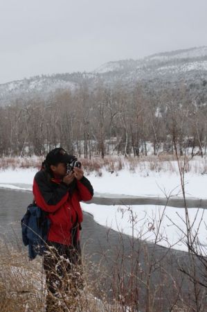 Photo session walk on San Juan River