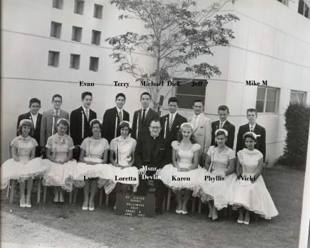 Graduation 1957 St. Victors