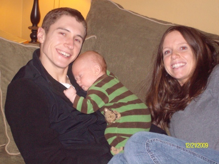 My daughter, son in law & grandson 12/09