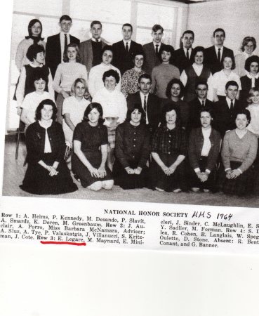National Honor Society HHS 1964