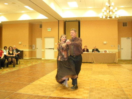 Russ and I performing a waltz