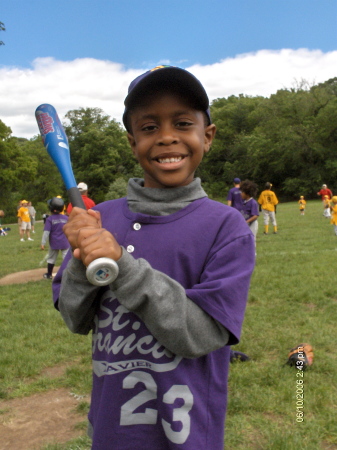 MARQUIS PLAYING BASEBALL  GO TEAM!