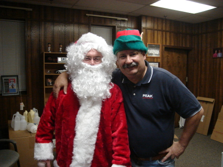 At My Office with Mark playing Santa!