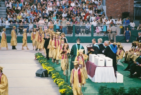 Brady at CCHS graduation