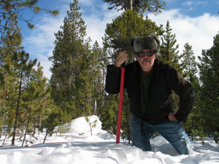 Geocahing in West Yellowstone--2/19/10