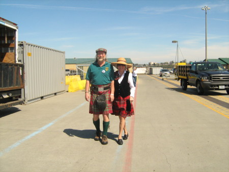 Mark Olson & Grace King arriving