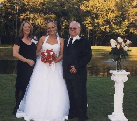 Me Dusty & Rick on Wedding Day