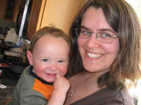 My daughter Sandra and her son Aiden